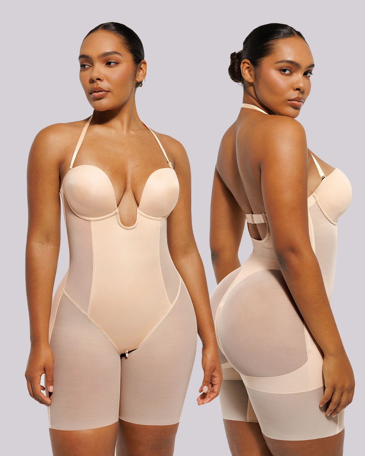 MeshSmooth™ Deep Plunge Bodysuit