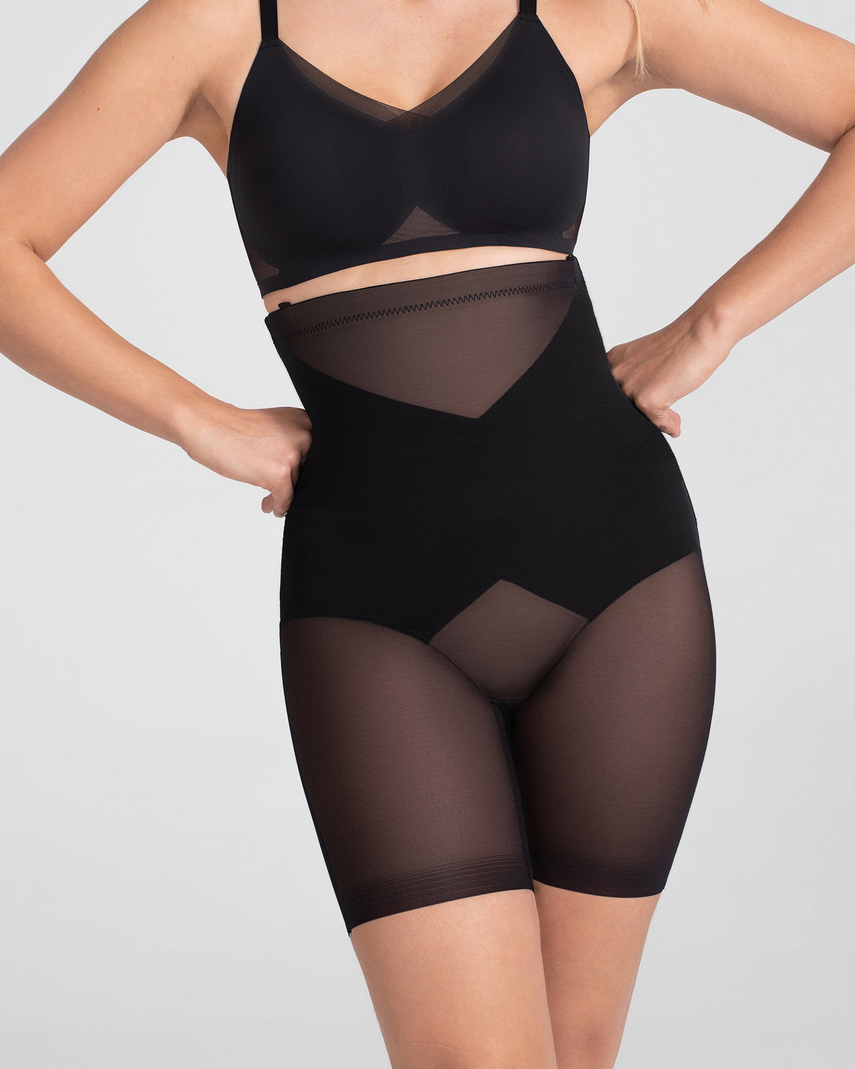 High-waisted tummy-control shapewear